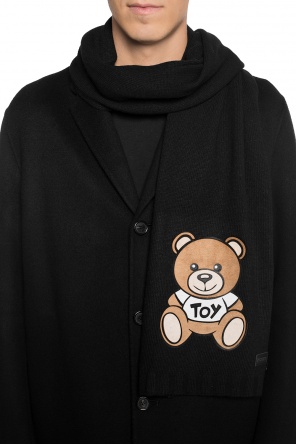 Teddy bear & logo scarf, zdjęcie 2 Teddy bear & logo scarf od Moschino